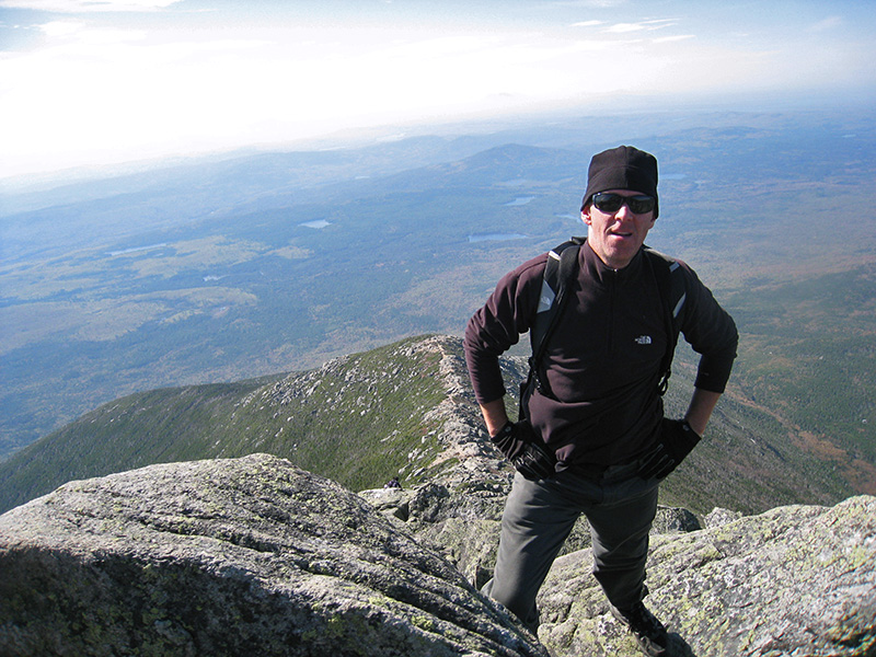 Bill Buck on Mount Katahdin, Maine